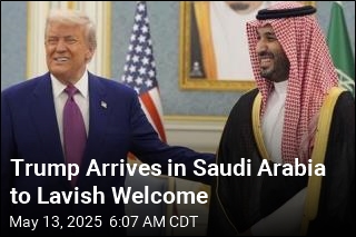 Trump Arrives in Saudi Arabia to Lavish Welcome