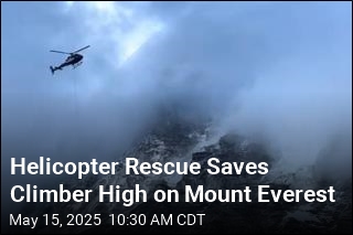 Helicopter Rescue Saves Climber High on Mount Everest