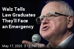 Walz Tells Law Graduates They&#39;ll Face an Emergency