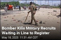 Somali Military Recruits in Line to Register Die in Bombing