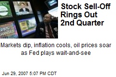 Stock Sell-Off Rings Out 2nd Quarter