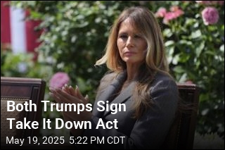 Melania Joins Trump at Signing of Revenge Porn Law
