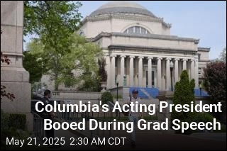 Columbia&#39;s Acting President Gets Grief During Grad Speech