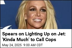 Britney Gets a Finger Wag After Lighting Up on Plane