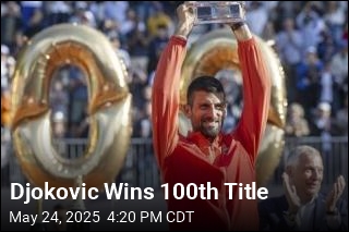 Djokovic Joins Connors, Federer in 100 Titles Club