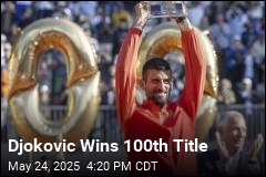 Djokovic Joins Connors, Federer in 100 Titles Club
