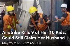 Strike Kills 9 of Her 10 Kids, Could Still Claim Her Husband