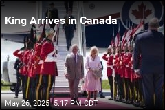 King Arrives in Canada
