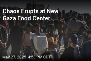 Chaos Erupts at New Gaza Food Center