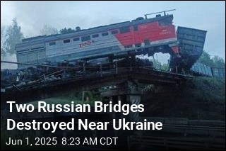 Two Russian Bridges Destroyed Near Ukraine