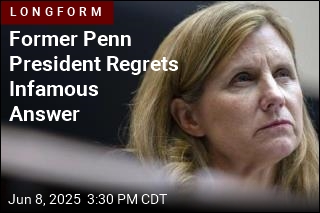 Former Penn President Regrets Infamous Answer