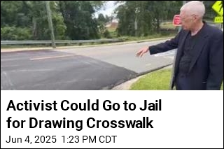 Activist Could Go to Jail for Drawing Crosswalk