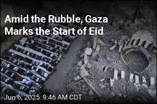 Amid the Rubble, Gaza Marks the Start of Eid