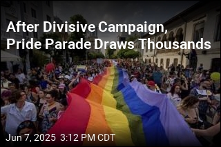 After Divisive Campaign, Pride Parade Draws Thousands