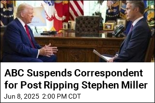 ABC Suspends Correspondent for Post Ripping Stephen Miller