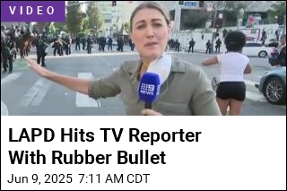 LAPD Hits TV Reporter With Rubber Bullet