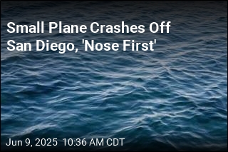 Small Plane Crashes Off San Diego, &#39;Nose First&#39;