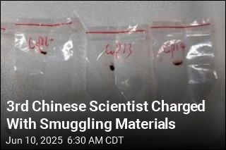 3rd Chinese Scientist Charged With Smuggling Materials