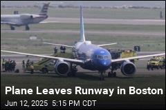 Plane Leaves Runway in Boston