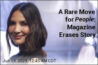 A Rare Move for People : Magazine Erases Story