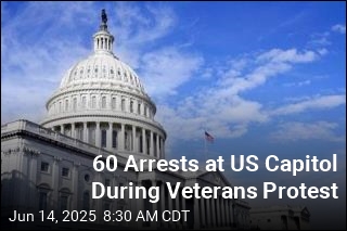 60 Arrests at US Capitol During Veterans Protest