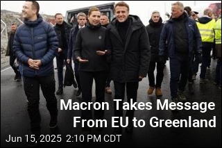 Macron Takes Message From EU to Greenland