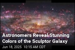 Astronomers Reveal Stunning Colors of the Sculptor Galaxy