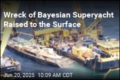 Wreck of Bayesian Superyacht Raised to the Surface