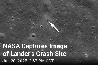 NASA Snaps Crash Site Image of Japanese Lander