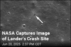 NASA Snaps Crash Site Image of Japanese Lander
