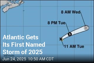 Atlantic Gets Its First Named Storm of 2025