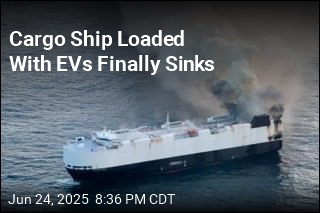 Cargo Ship Loaded With EVs Finally Sinks