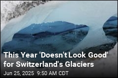 Switzerland&#39;s Glaciers Now Resemble Swiss Cheese