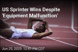 US Sprinter Wins Race Despite Wardrobe Malfunction