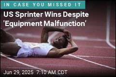 US Sprinter Wins Race Despite Wardrobe Malfunction