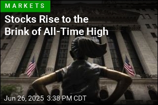 Stocks Rise to the Brink of All-Time High