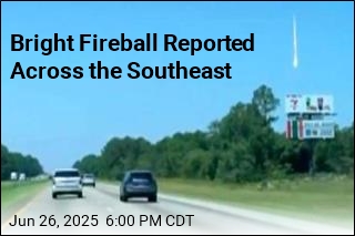 Bright Fireball Reported Across the Southeast