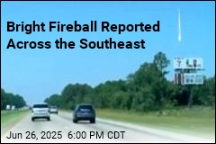 Bright Fireball Reported Across the Southeast