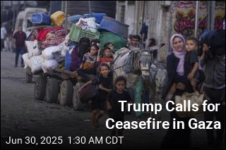 Trump Calls for Ceasefire in Gaza