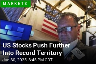 US Stocks Push Further Into Record Territory