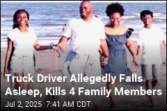 Truck Driver Allegedly Falls Asleep, Kills 4 Family Members