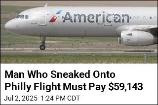Man Who Sneaked Onto Philly Flight Must Pay $59,143