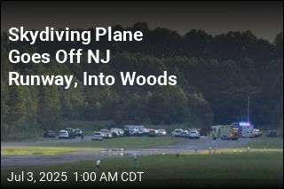 Skydiving Plane Goes Off NJ Runway, Into Woods