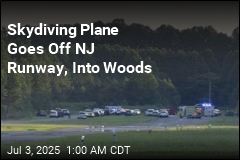 Skydiving Plane Goes Off NJ Runway, Into Woods