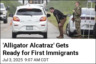 At &#39;Alligator Alcatraz,&#39; the First Detainees Are Coming