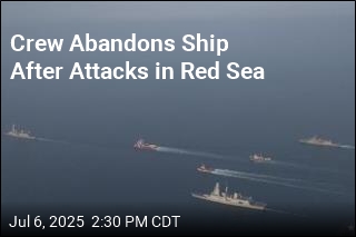 Crew Flees Burning, Sinking Ship After Attacks in Red Sea