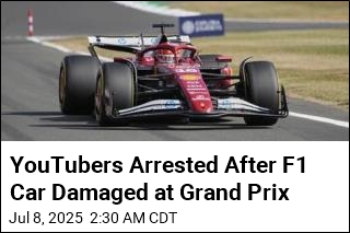 YouTuber Arrested at British Grand Prix