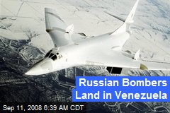 Russian Bombers Land in Venezuela