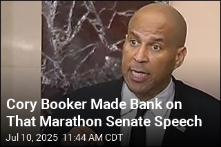 After That Marathon Speech, Cory Booker Makes Bank