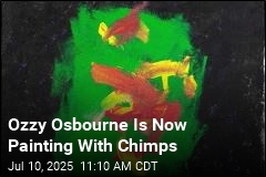 Ozzy Osbourne Teams With Chimps on Artwork